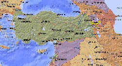 Mappa Turchia. Cliccare per ingrandire