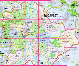Budapest divisa in quartieri